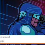 Cyber defense comic character
